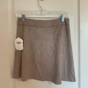 Altar’D State Taupe velvet skirt